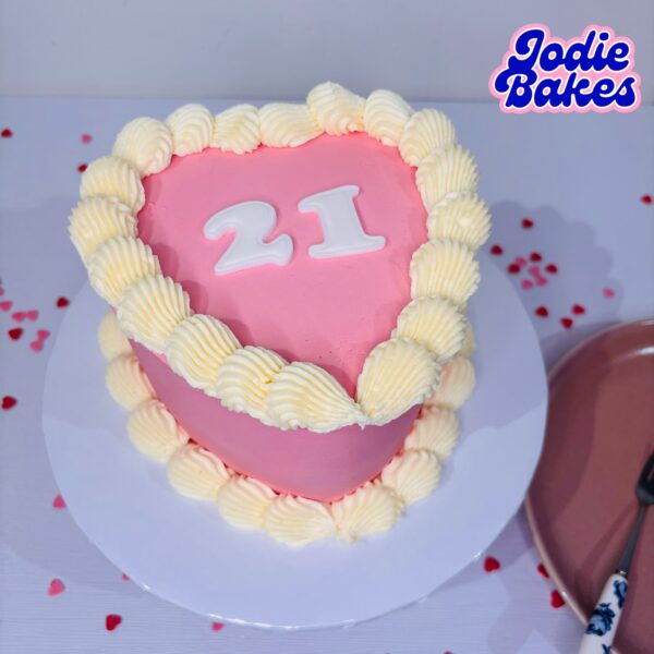 Heart Cake - personalised - small or large - Image 7