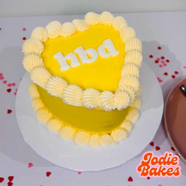 Heart Cake - personalised - small or large - Image 2