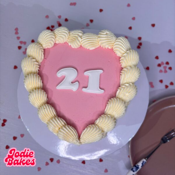 Heart Cake - personalised - small or large - Image 6